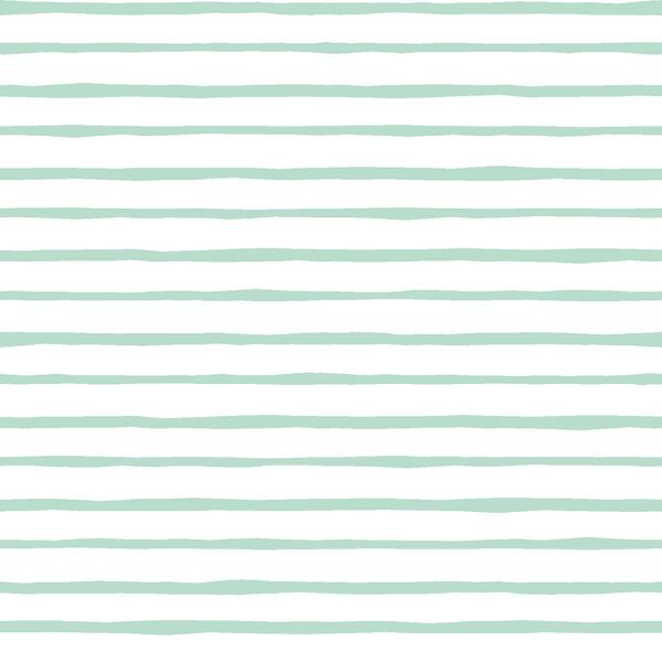Artisan Stripe in Mint on White