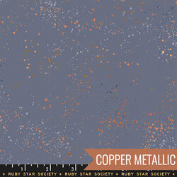 Speckled in Metallic Denim