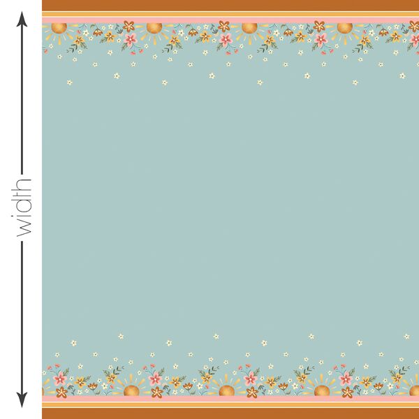 Mr Golden Sun Double Border in Seafoam
