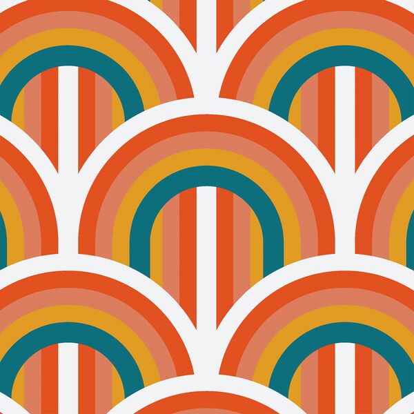 Retro Arches in Rainbow