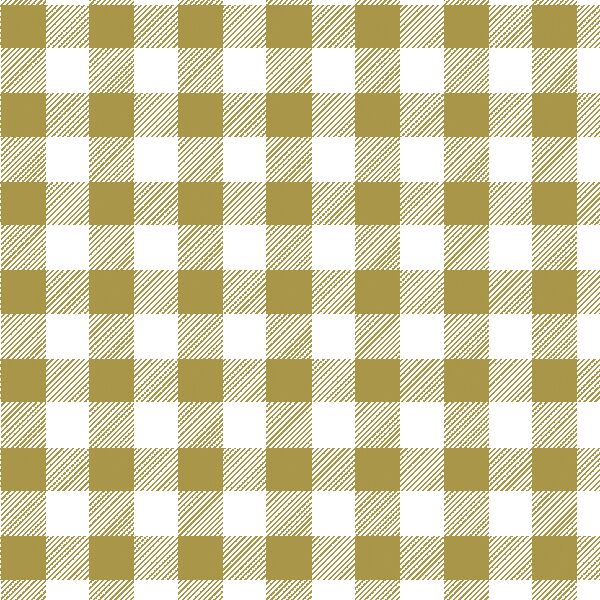 Medium Buffalo Plaid in Gold