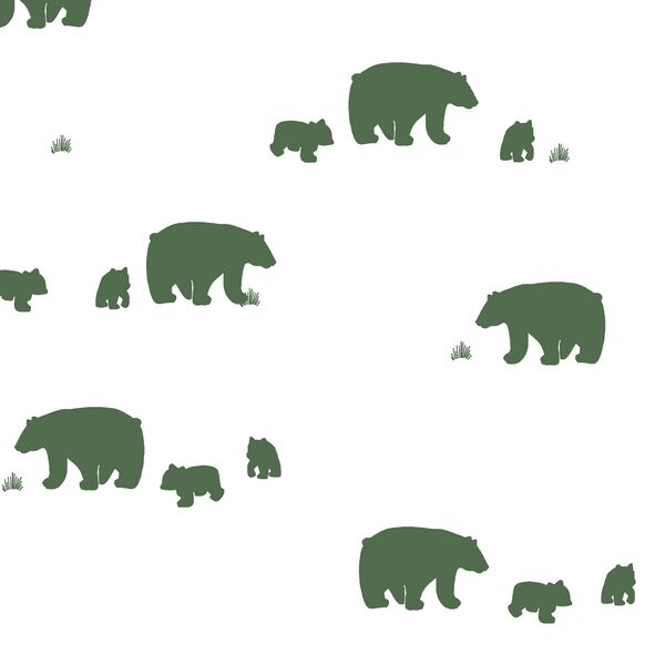Bear Silhouette in Kale