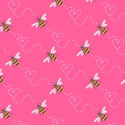 Honey Bee in Hot Pink