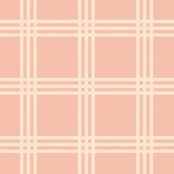 Large Simple Plaid in Fall Pink