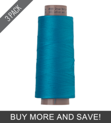 Caribbean Blue (9140-1394) - Silk Finish Cotton 40wt - 1600 Yards (3 Pack)