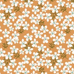 Scattered Floral in Copper
