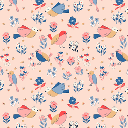Lovely Flock in Soft Pink