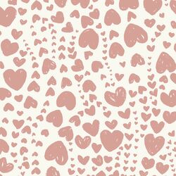 Large Heart Bubbles in Prehistoric Pink
