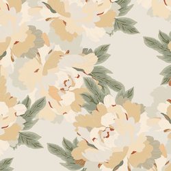 Wild Peonies in Cream