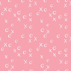 Hugs and Kisses in Bubblegum Pink