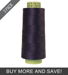 Navy (9160-0825) - Silk Finish Cotton 60wt - 3000 Yards (3 Pack)