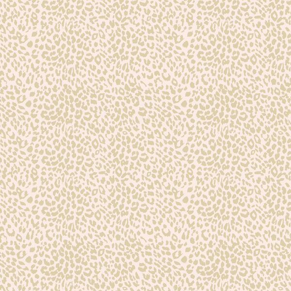 Small Leopard in Soft Taupe on Soft Pink