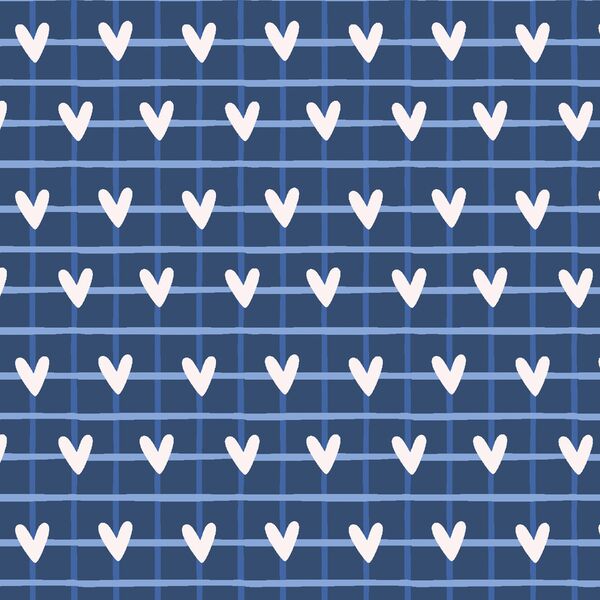 Heart Check in Navy