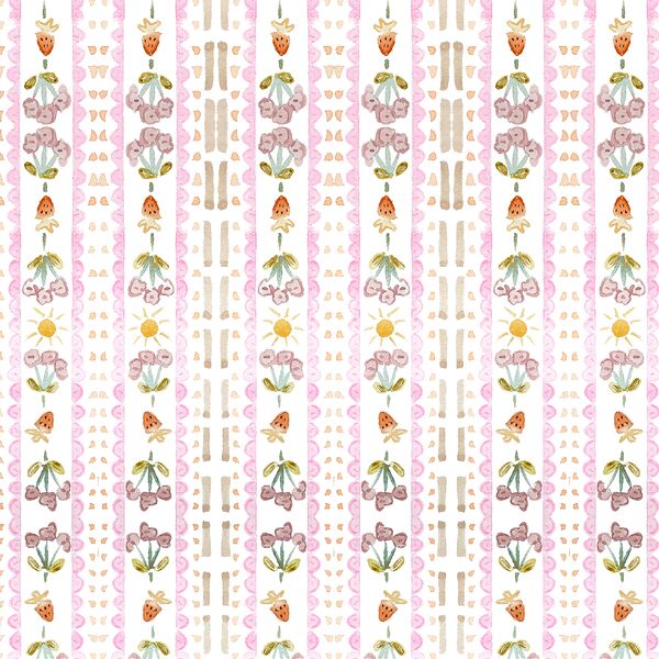 Floral Lineup in White
