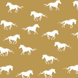 Horse Silhouette in Marigold
