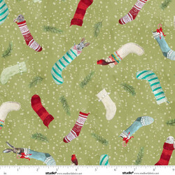 Critter Stockings in Sage