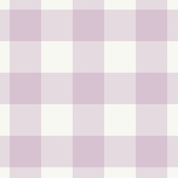 Large Meadow Gingham in Lilac