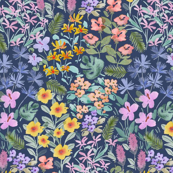Aloha Tropical in Navy