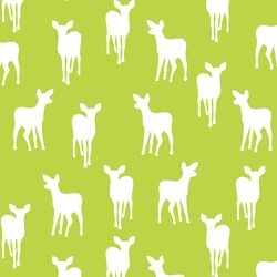 Fawn Silhouette in Lime