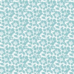 Roundabout Floral in Turquoise Water