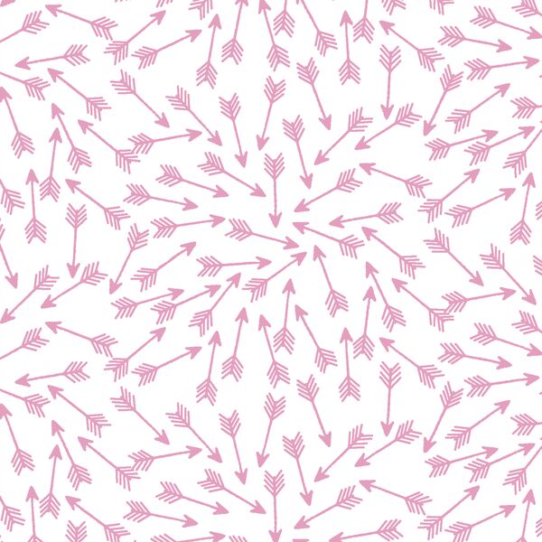 Arrows in Begonia on White