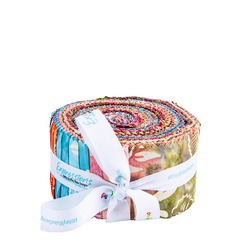 Expressions Batiks 2.5" Strip Roll in Damask Rose