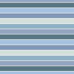 Rainbow Stripe in Blue Garden