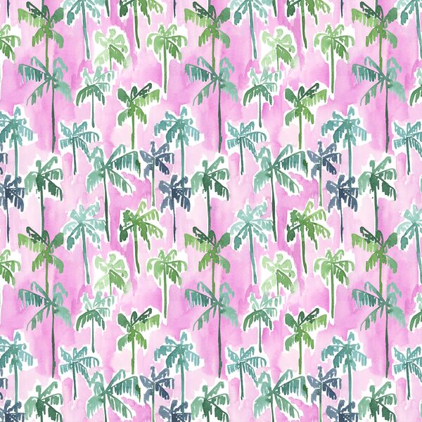 Palm Forest in Orchid Pink