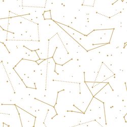 Star Charts in Golden Canyon on White