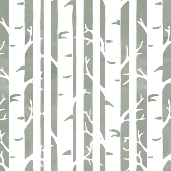 Birches in Sage