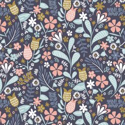 Backyard Blooms in Ink