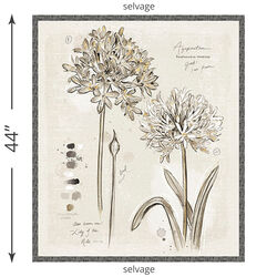 Botanical Sketchbook Panel in Multi