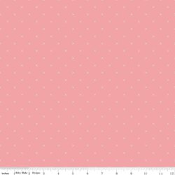 Bee Cross Stitch in Coral