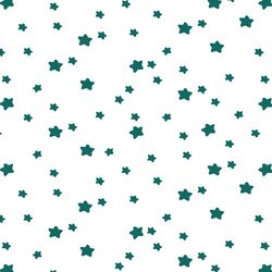Star Light in Emerald on White
