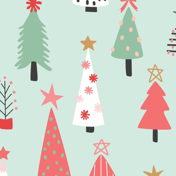 Big Christmas Tree Forest in Iced Mint
