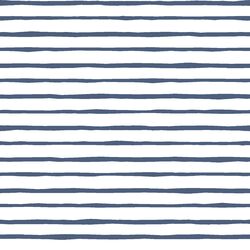 Artisan Stripe in Midnight on White