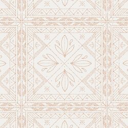 Dotted Tile in Tawny on Off White