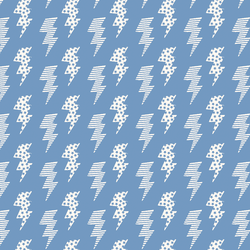 Lightning Bolts in Morning Blue