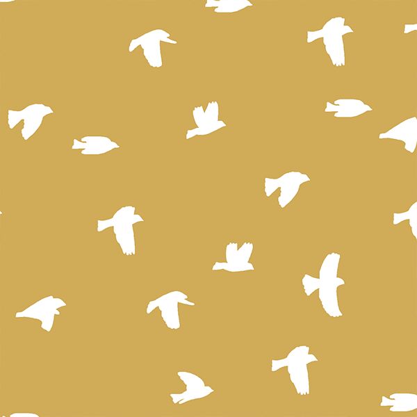 Flock Silhouette in Straw