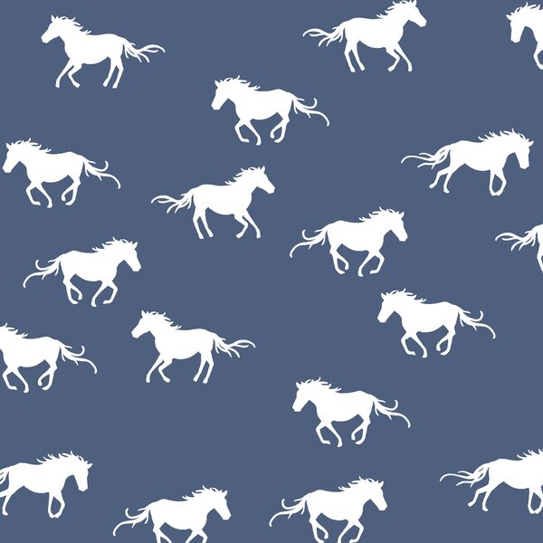 Horse Silhouette in Midnight