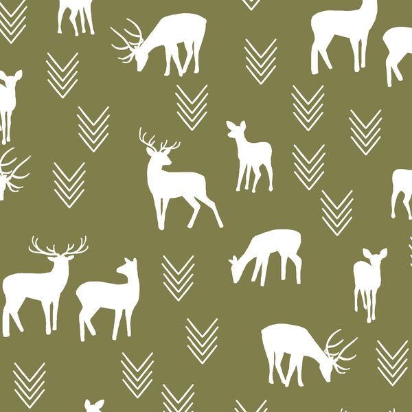 Deer Silhouette in Jungle
