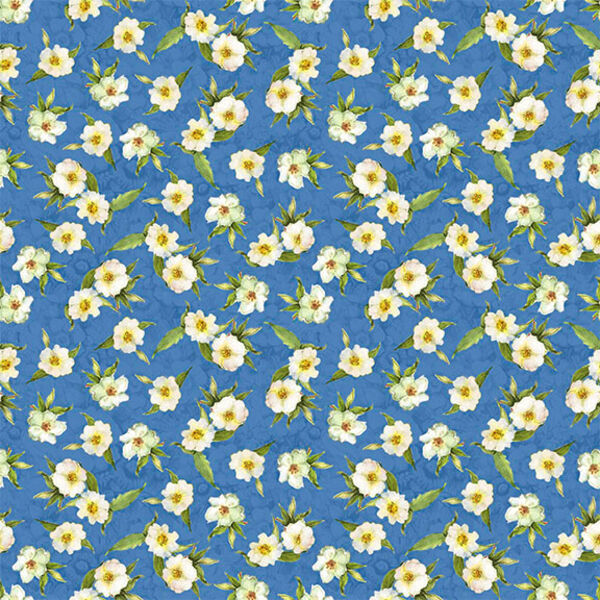 Small Floral in Blue