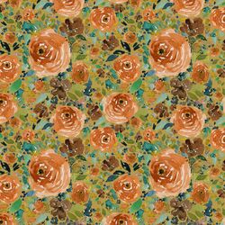 Small Copper Roses in Gold Glow
