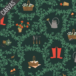Garden Club Canvas in Evergreen