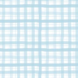 Painted Gingham in Glacier Blue