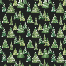 Little Pine Forest in Midnight