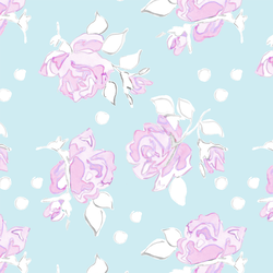 Rose Dot in Aqua