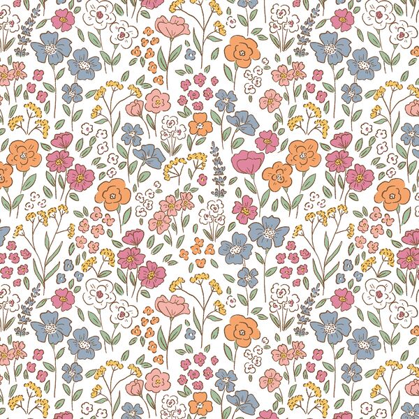 Blooming Wildflowers in Summer Breeze