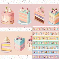 Seven Layer Cake in Rainbow