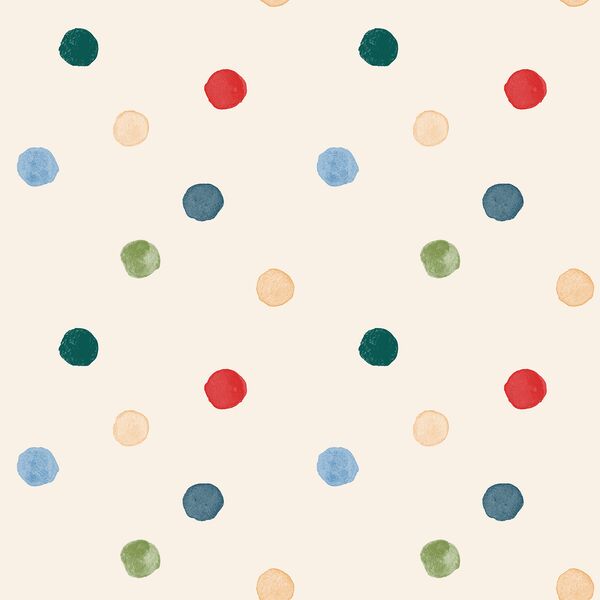 Large Painted Polka Dot in Christmas